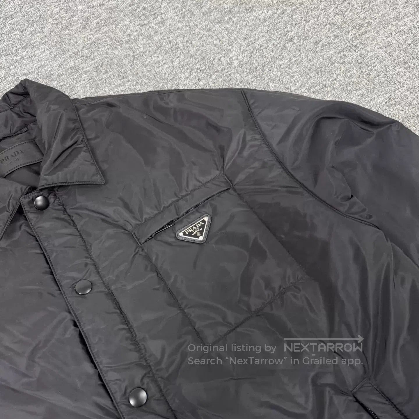 Prada Black Button-Up Light Jacket XXL. Size US XXL / EU 58 / 5 - 5 Thumbnail