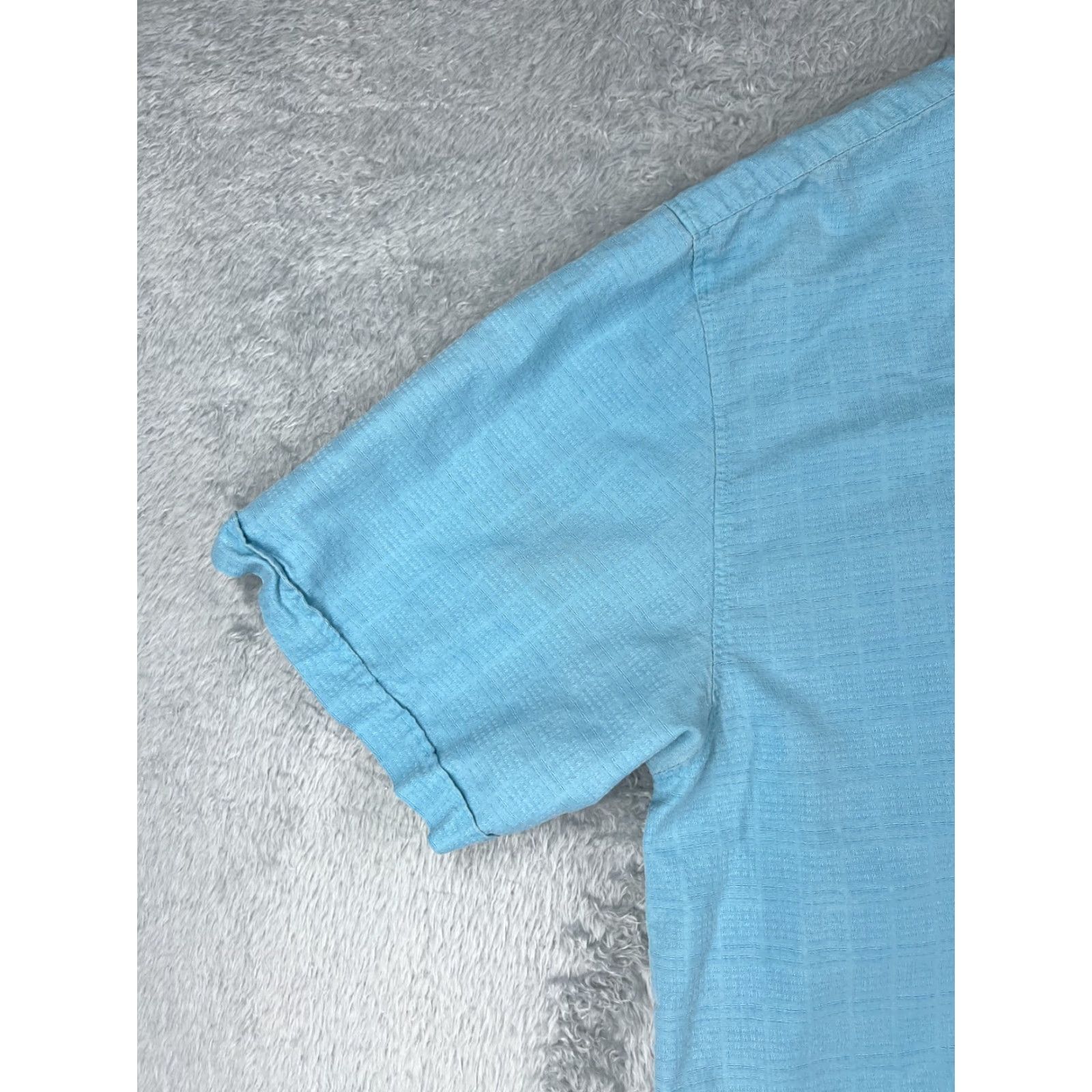 Vintage Jamaica Jaxx Shirt Adult 2XL XXL Blue Silk Button-Up Hawaiian Pocket Beach Shirts Mens Regular Short Sleeve Casual Resort 100% Silk Size US XXL / EU 58 / 5 - 3 Thumbnail