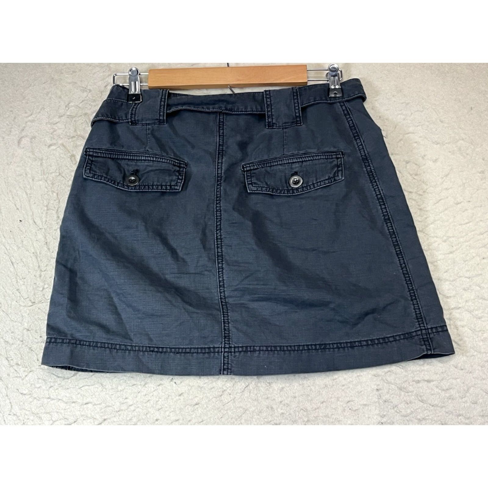 Free People Free People Skirt Gray Women Size 4 Cargo Mini Short US** Size 27" / US 4 / IT 40 - 2 Thumbnail
