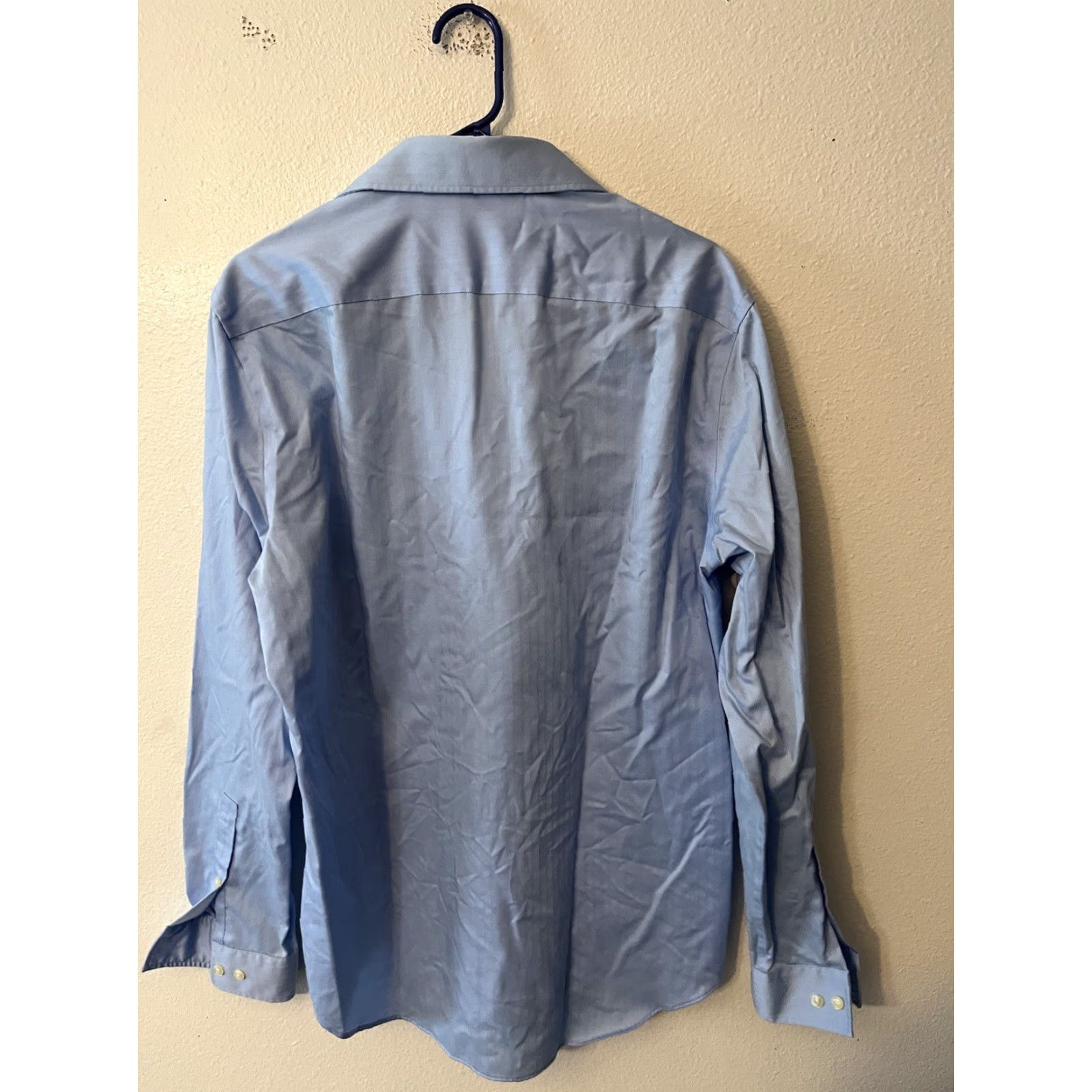 Michael Kors Michael Kors Men’s Slim Fit Button-Up Shirt Long Sleeve Blue Size 16 Regular Knit Non-Iron Modern Men's Shirt Size US L / EU 52-54 / 3 - 2 Thumbnail