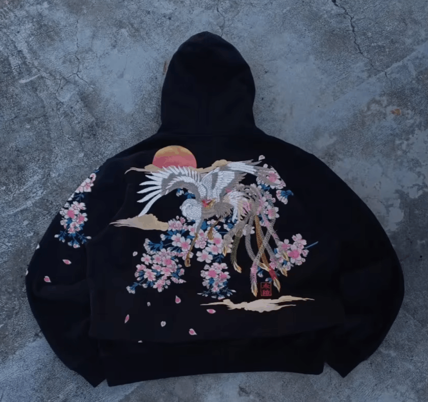Japanese Brand Graphics Oversize Zipper Casual Hoodie Size US S / EU 44-46 / 1 - 6 Thumbnail