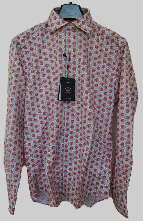 Paul & Shark RRP320€ PAUL&SHARK sz L Shirts Long Sleeves Geometric New Size US L / EU 52-54 / 3 - 1 Thumbnail