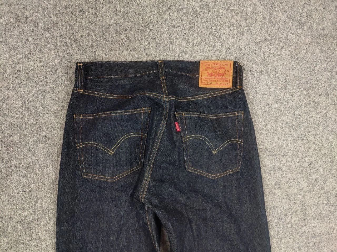 Levi's Levis 501XX Vintage 1955 Selvedge Rigid Denim Big E Japan Size US 34 / EU 50 - 7 Thumbnail