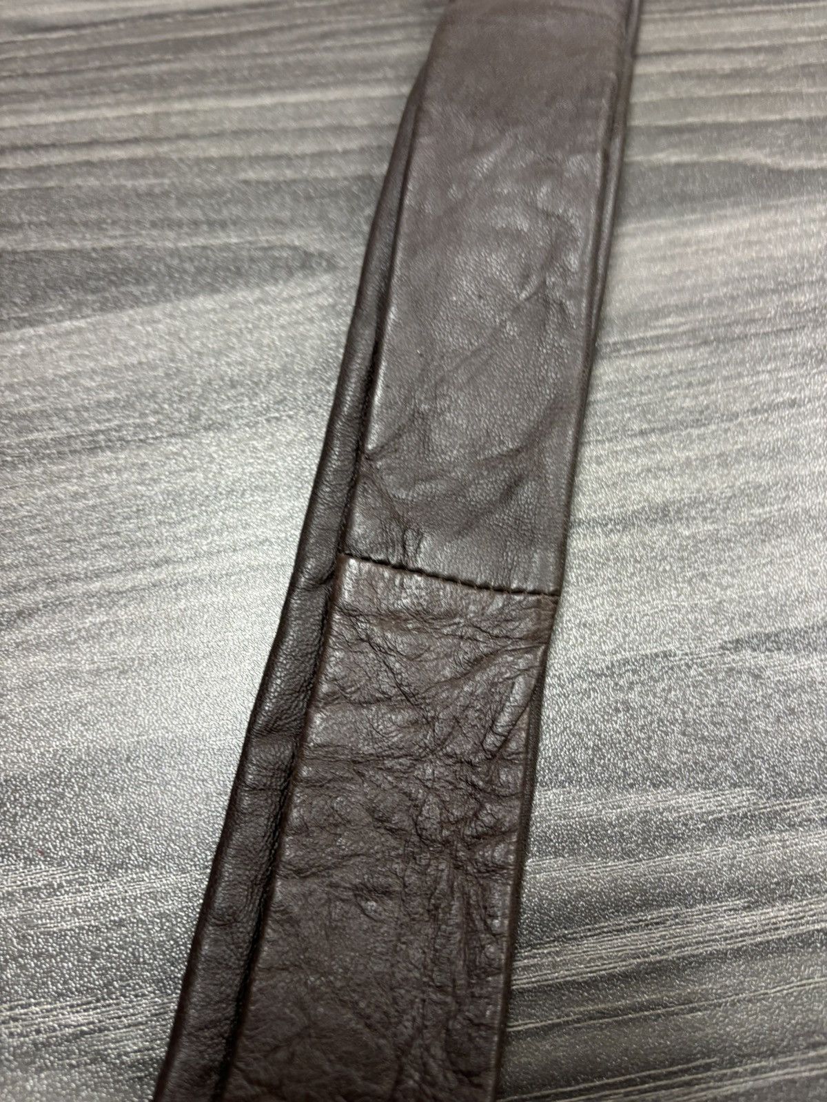 Armani Exchange New Armani Exchange A\X Brown Leather Tie From Early 2000s Size ONE SIZE - 7 Thumbnail