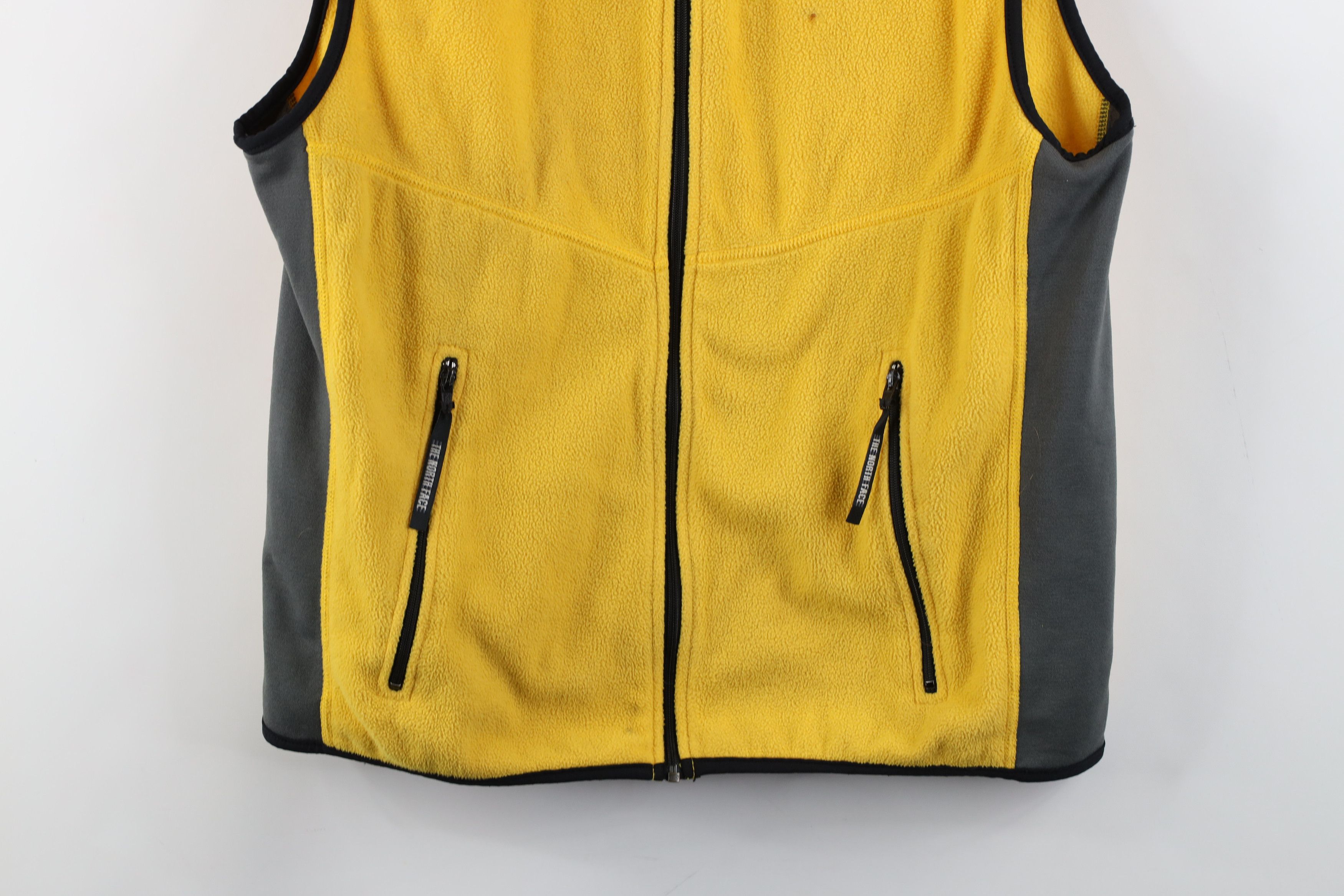 The North Face × Vintage Vintage 90s The North Face Spell Out Fleece Vest Jacket USA Size US L / EU 52-54 / 3 - 3 Thumbnail