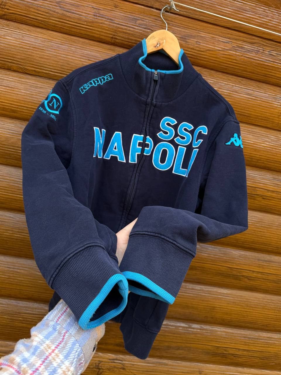 Kappa Vintage Kappa Napoli Football Jacket Track Soccer Size L Size US L / EU 52-54 / 3 - 4 Thumbnail