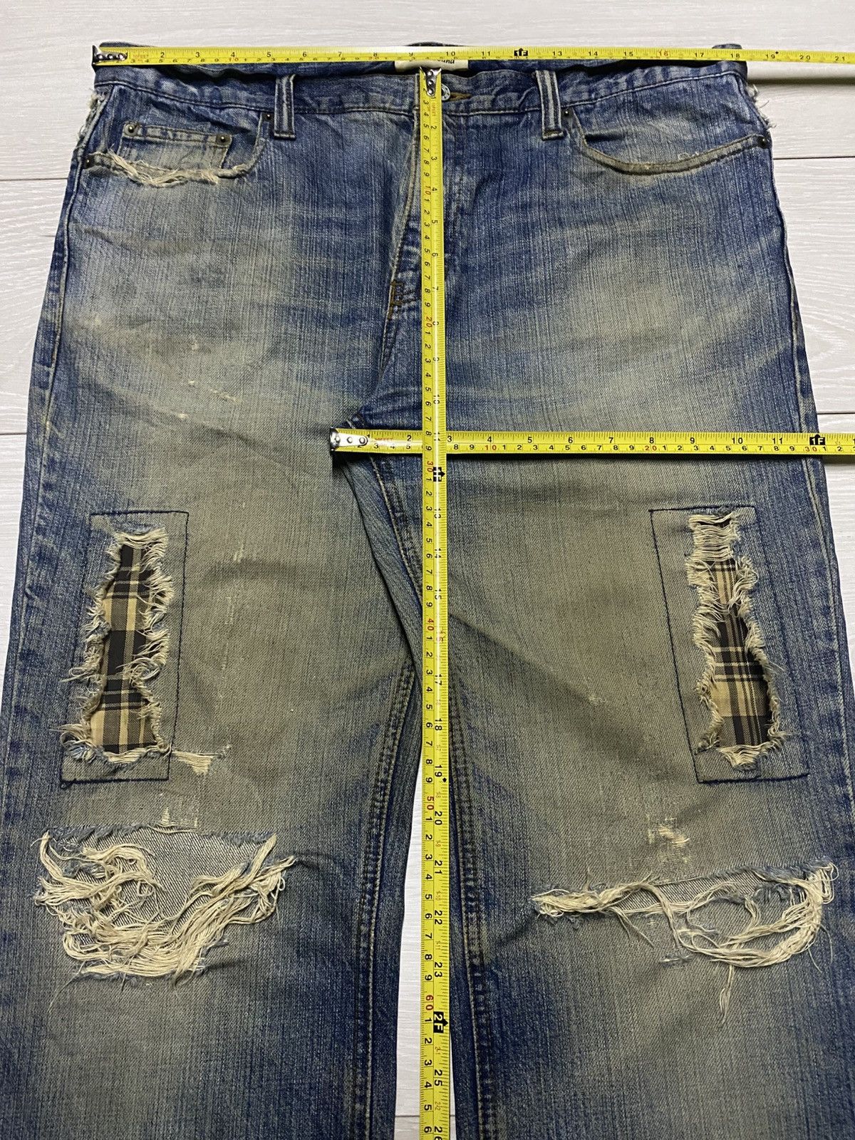 Japanese Brand Vintage Japanese Brand Beach Sound Distressed Baggy Jeans Size US 36 / EU 52 - 13 Thumbnail