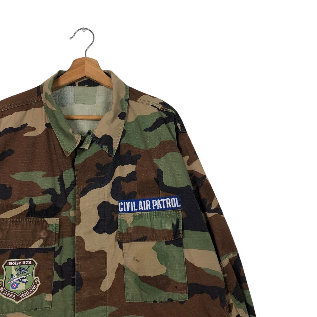 Vintage 🔥VINTAGE MILITARY CHORE JACKET CAMOUFLAGE CIVIL AIR PATROL Size US XL / EU 56 / 4 - 8 Thumbnail