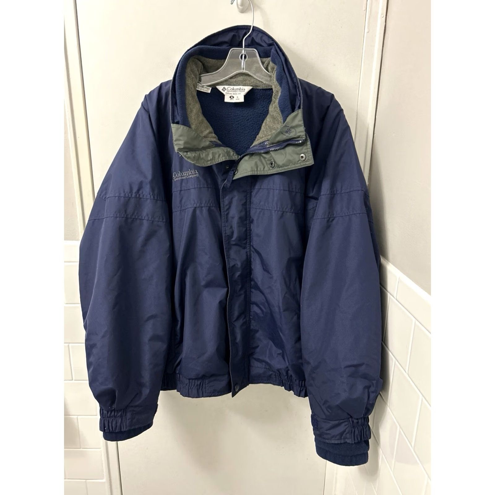 Vintage VINTAGE Columbia Bugaboo Interchange Jacket Mens XL Navy 3 In 1 Windbreaker Size US XL / EU 56 / 4 - 2 Thumbnail