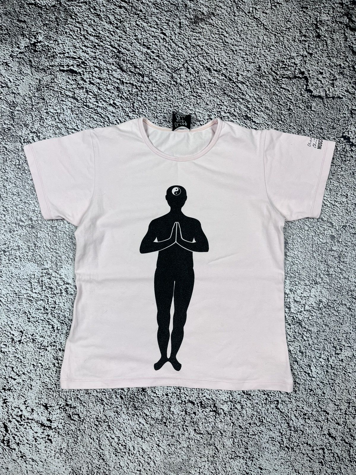 Vintage Moschino Cheap and Chic Yoga Logo T shirt size 44