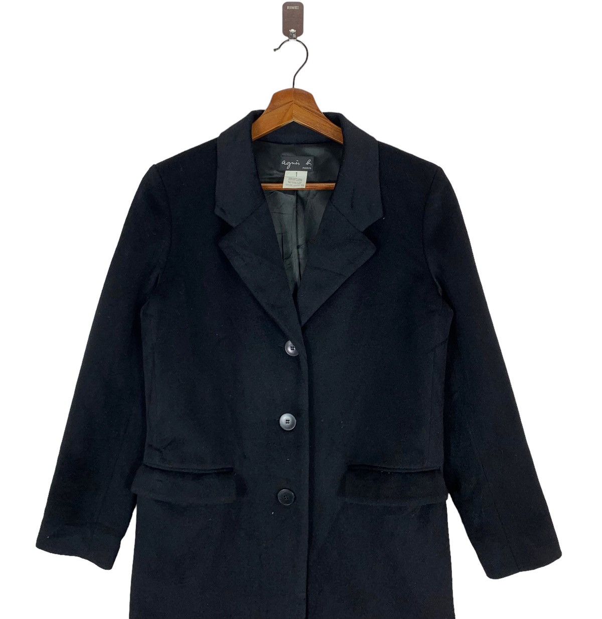 agnes b. AGNES B DESIGNER WOOL LONG COAT Size S / US 4 / IT 40 - 4 Thumbnail