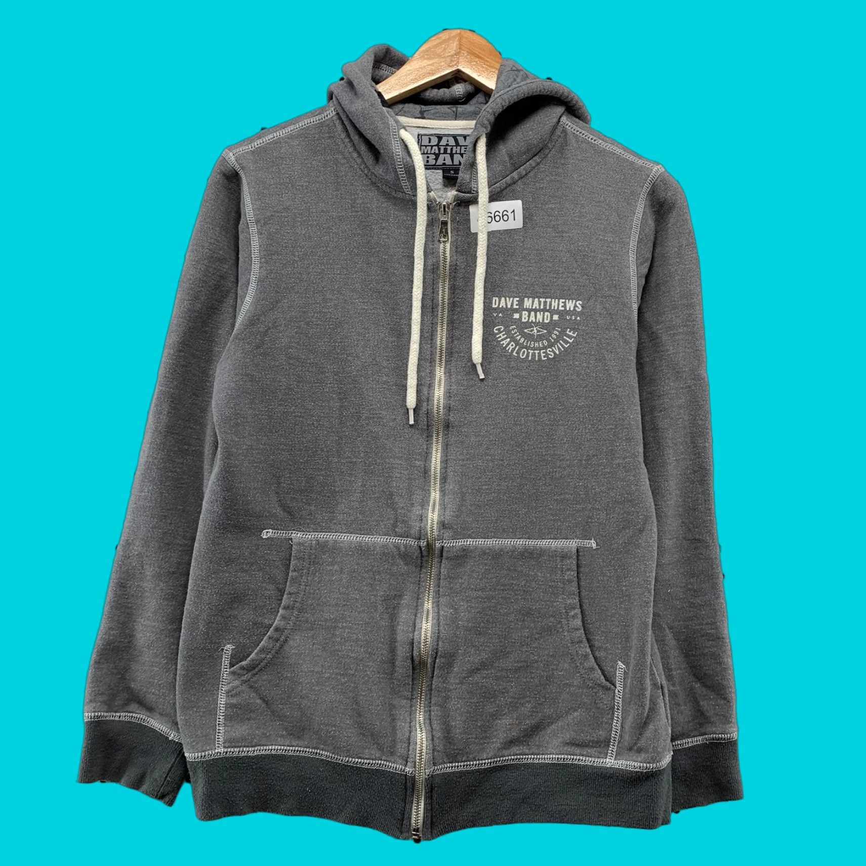 Vintage VINTAGE Dave Matthews Band Hoodie Sweatshirt Mens S Gray Music Charlottesville Size US S / EU 44-46 / 1 - 1 Thumbnail