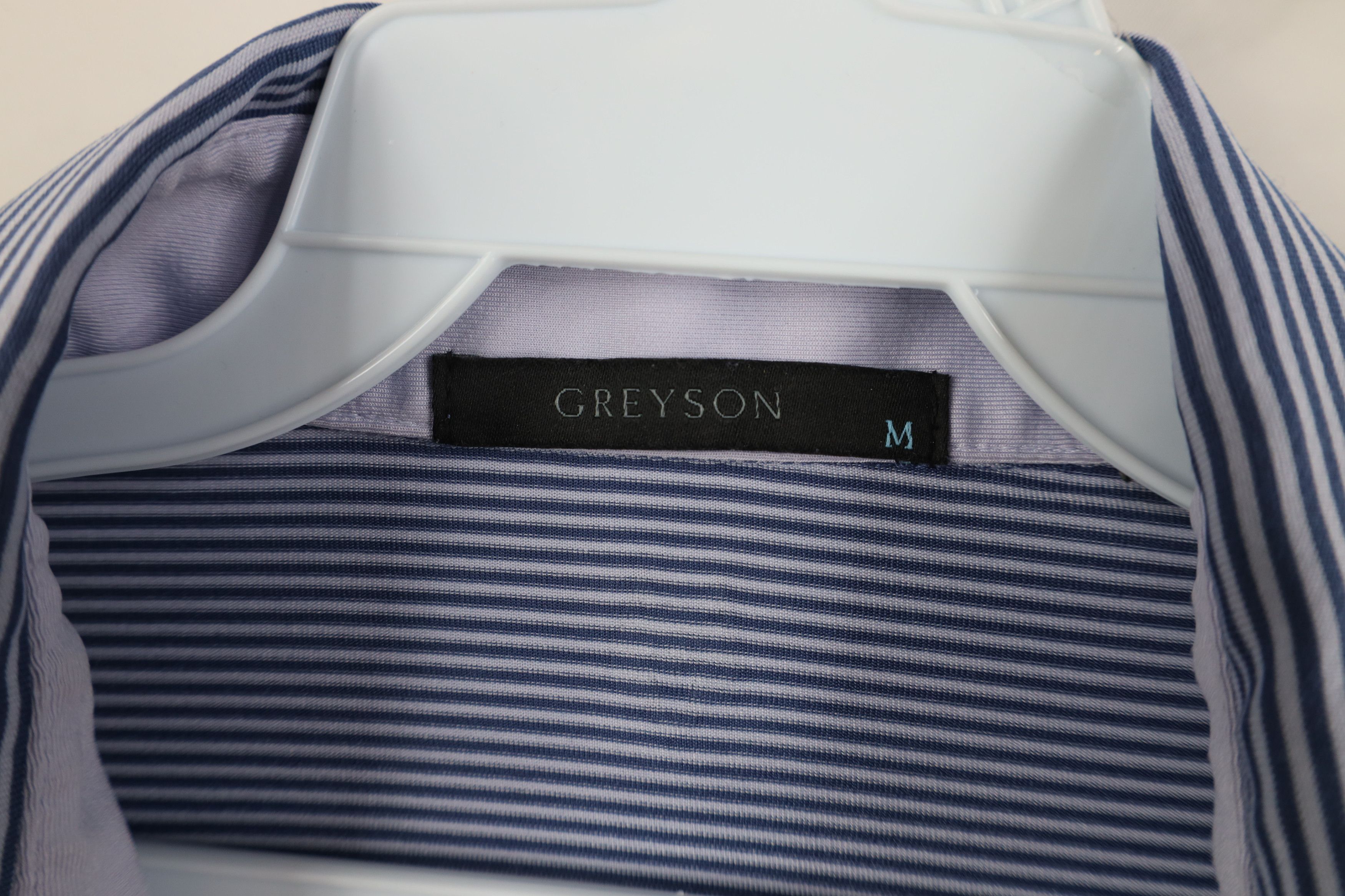 Vintage Greyson Clothiers Knit Stretch Collared Golf Polo Shirt Blue Size US M / EU 48-50 / 2 - 7 Thumbnail