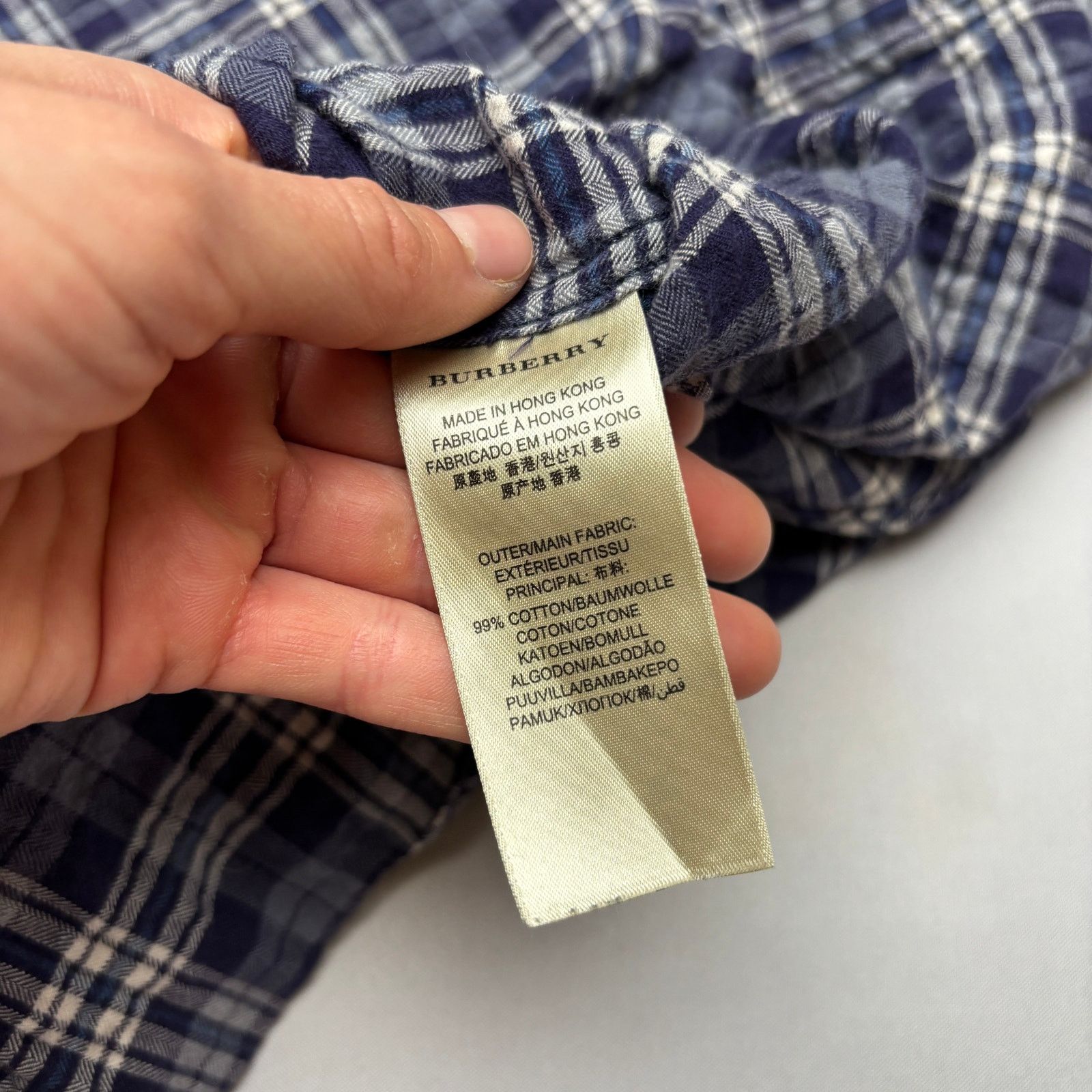 Burberry Burberry Brit Men's Plaid Flannel Shirt Button Up Cotton L Size US L / EU 52-54 / 3 - 8 Thumbnail