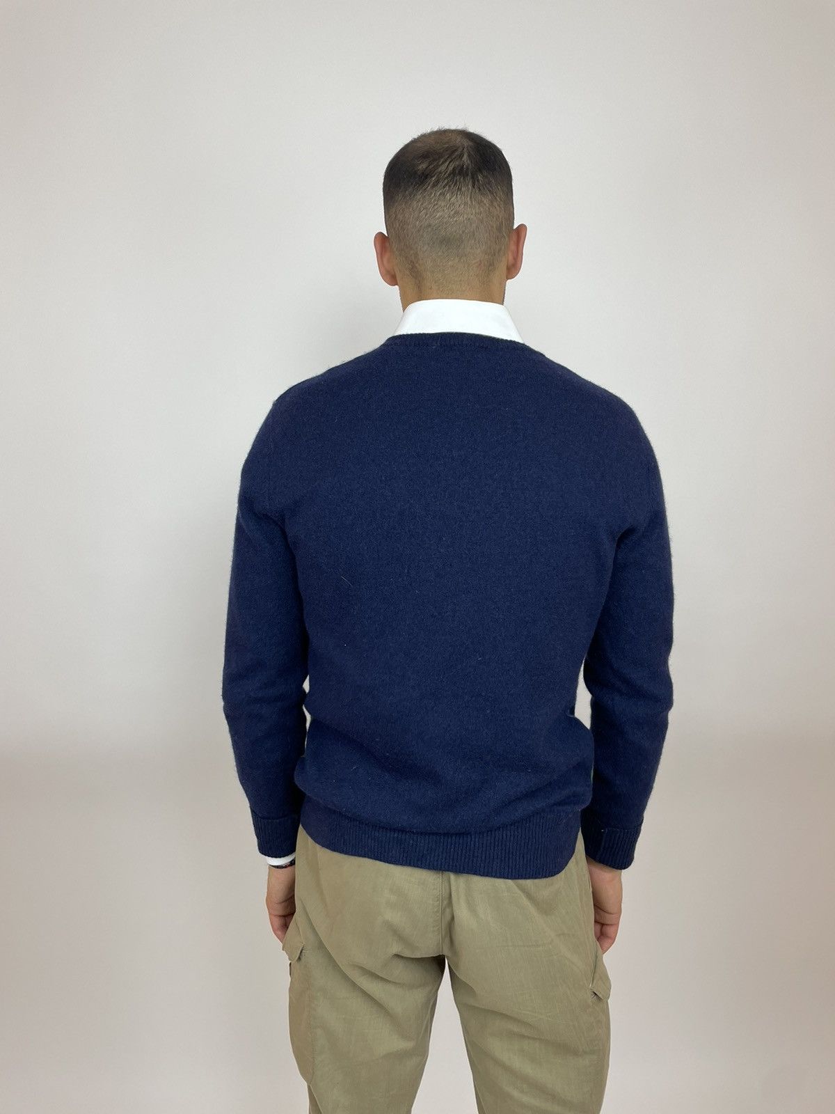 Vintage DEER ISLAND Wool sweater V-Neck Mens old money size M Size US M / EU 48-50 / 2 - 5 Thumbnail