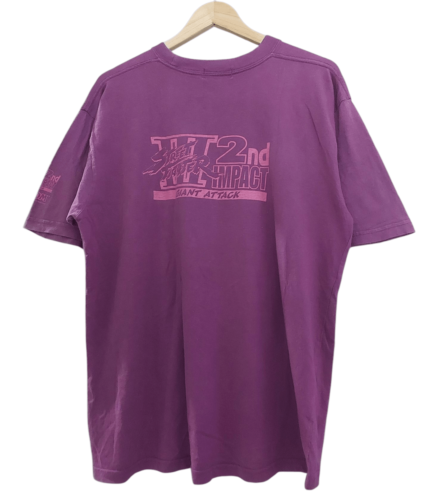 Vintage 1997 STREET FIGHTER GIANT ATTACK GAMES T-SHIRT Size US XL / EU 56 / 4 - 2 Thumbnail