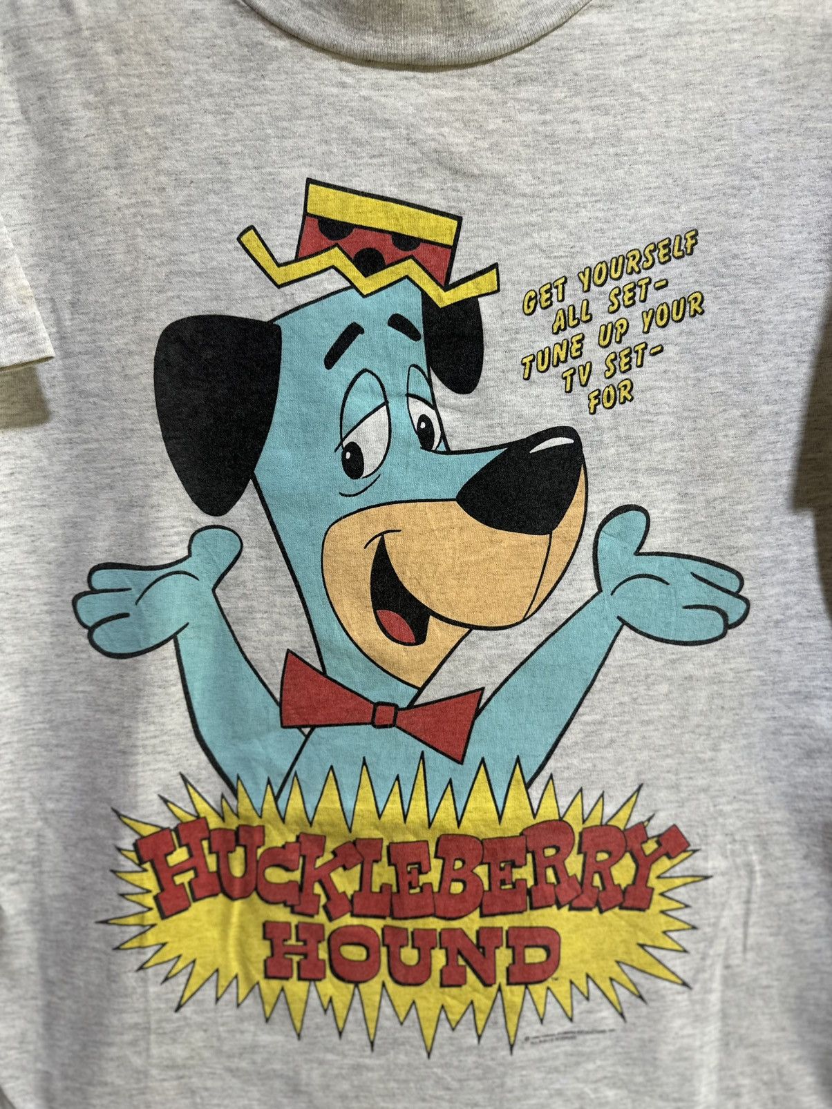Cartoon Network Thrashed Vintage HuckleBerry Hound Faded Tee Size US M / EU 48-50 / 2 - 2 Thumbnail