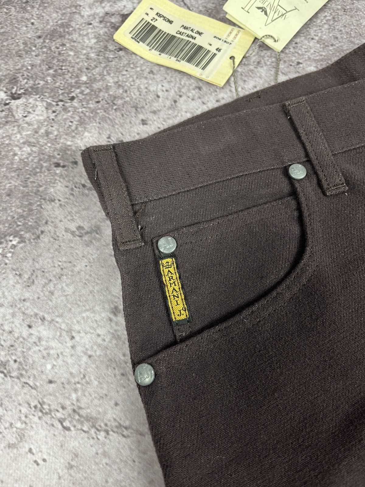 Armani × Giorgio Armani × Vintage Rare🔥Vintage Armani Jeans Pantalone Castagna Size US 30 / EU 46 - 6 Thumbnail