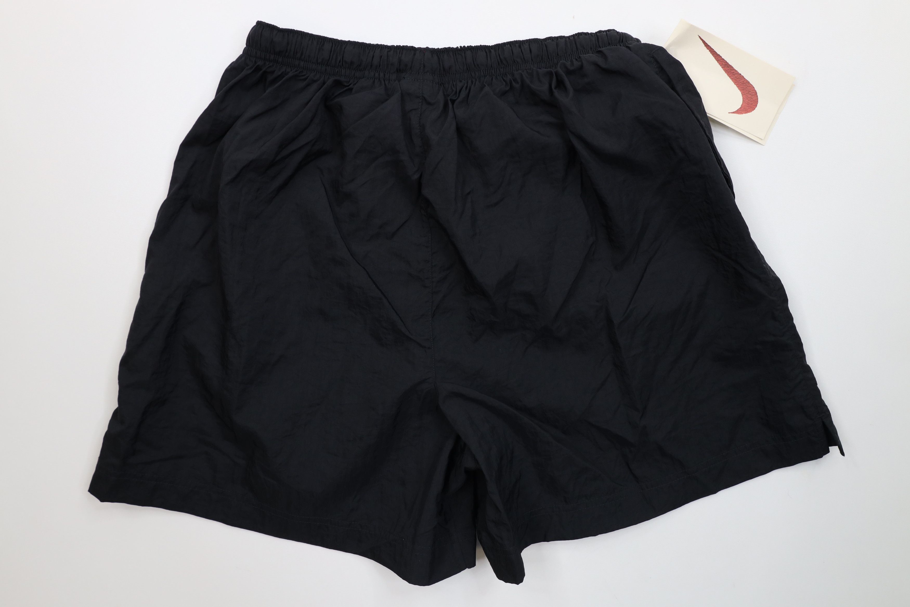 Nike Deadstock Vintage 90s Nike Mini Swoosh Soccer Shorts Black Size 26" / US 2 / IT 38 - 12 Thumbnail
