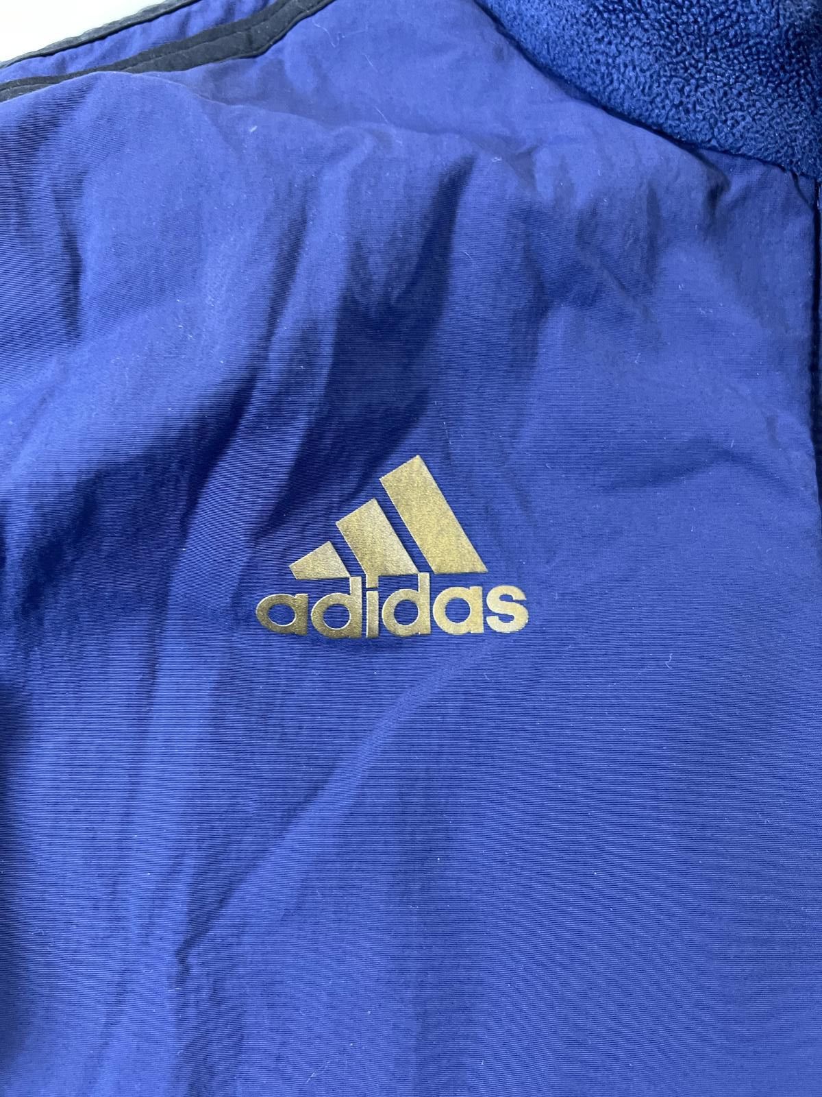 Adidas Retro Adidas Real Madrid Blue Fleece Jacket M Size US M / EU 48-50 / 2 - 2 Thumbnail