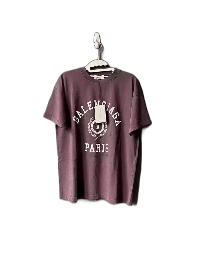 Balenciaga Balenciaga Purple Short Sleeve T-Shirt-2506 Size US S / EU 44-46 / 1 - 1 Thumbnail