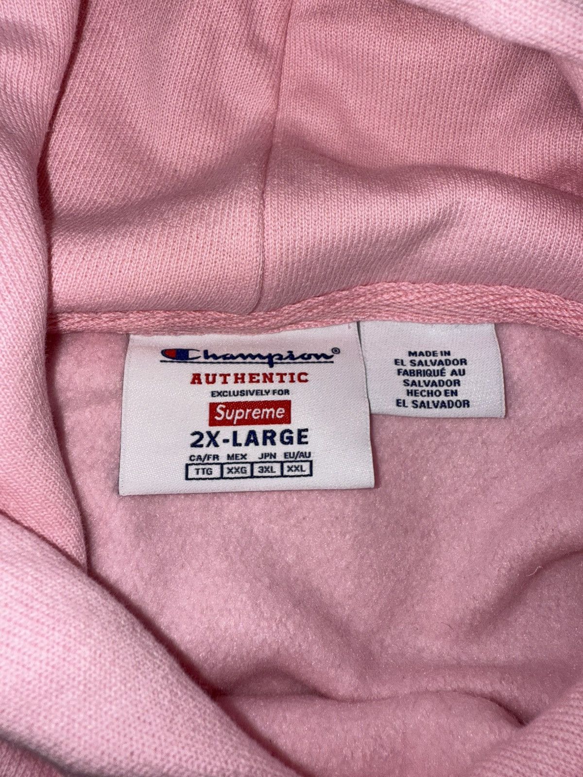Champion × Supreme Supreme Champion Hoodie Size US XXL / EU 58 / 5 - 3 Thumbnail