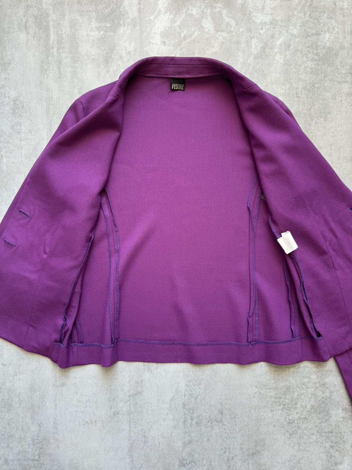 Gianfranco Ferre Vintage GIANFRANCO FERRE wool Blazer Womens size 40 Size S / US 4 / IT 40 - 7 Thumbnail