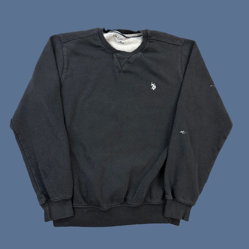 Vintage US Polo Assn Sweatshirt Mens Medium Black Crewneck Pullover Gym Active Casual Sweatshirt Size US M / EU 48-50 / 2 - 1 Thumbnail