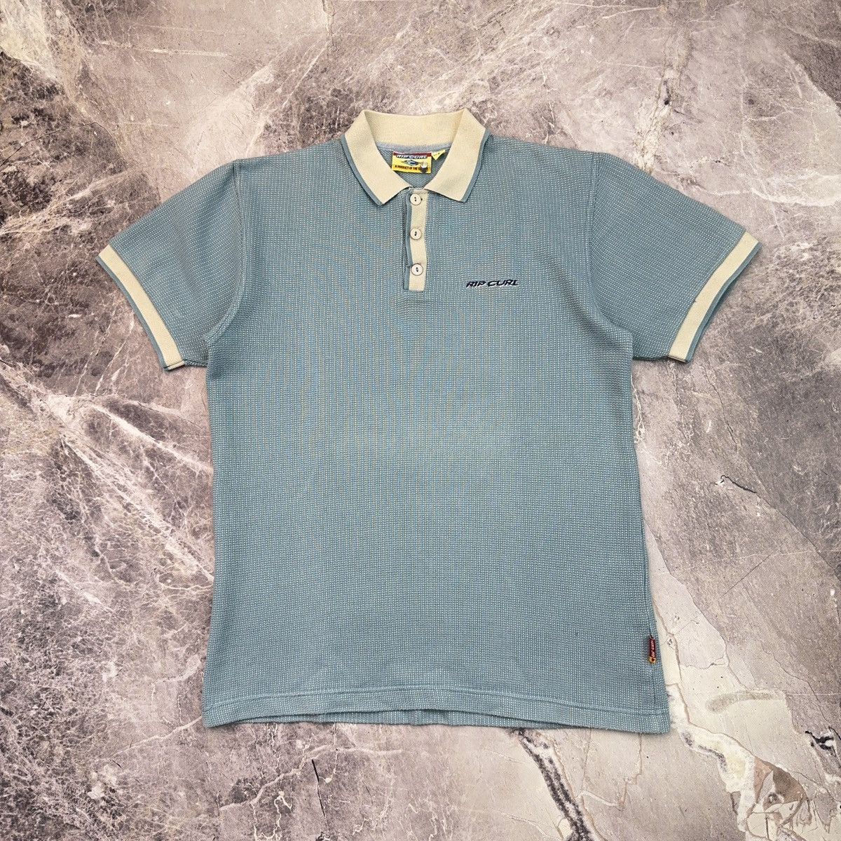Ripcurl × Vintage Vintage Rip Curl T shirt Blue Beach Shirt Surfing Streetwear Size US S / EU 44-46 / 1 - 1 Thumbnail