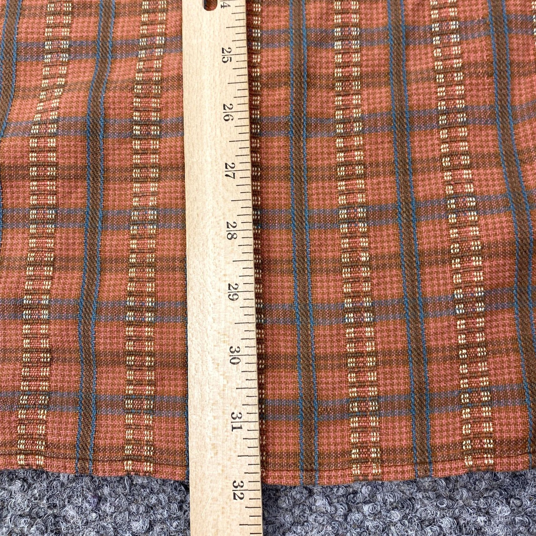 The Territory Ahead VINTAGE The Territory Ahead Shirt Mens Large Orange Plaid Button-Down Long Sleeve Cotton Casual 90s Mens Size US L / EU 52-54 / 3 - 7 Thumbnail