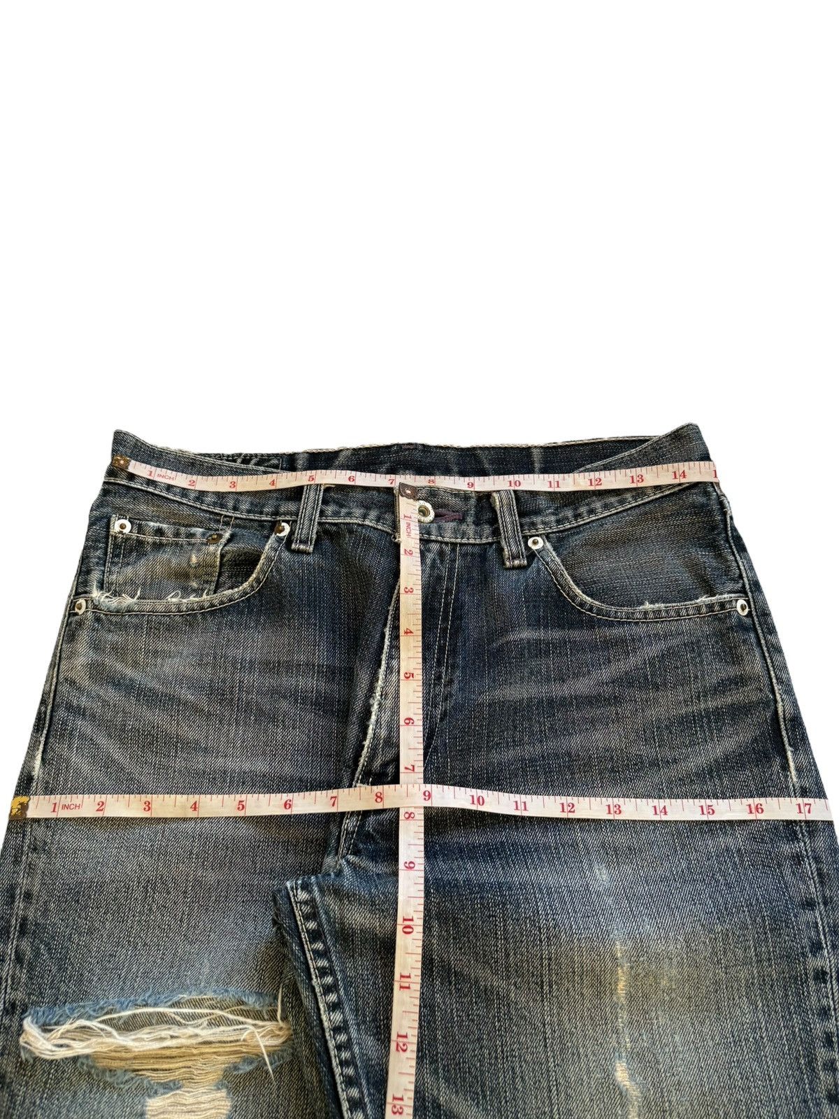 Levi's Vintage 90s Levis 507 Faded Wash Ripped Loose Baggy Jeans Size US 30 / EU 46 - 12 Thumbnail