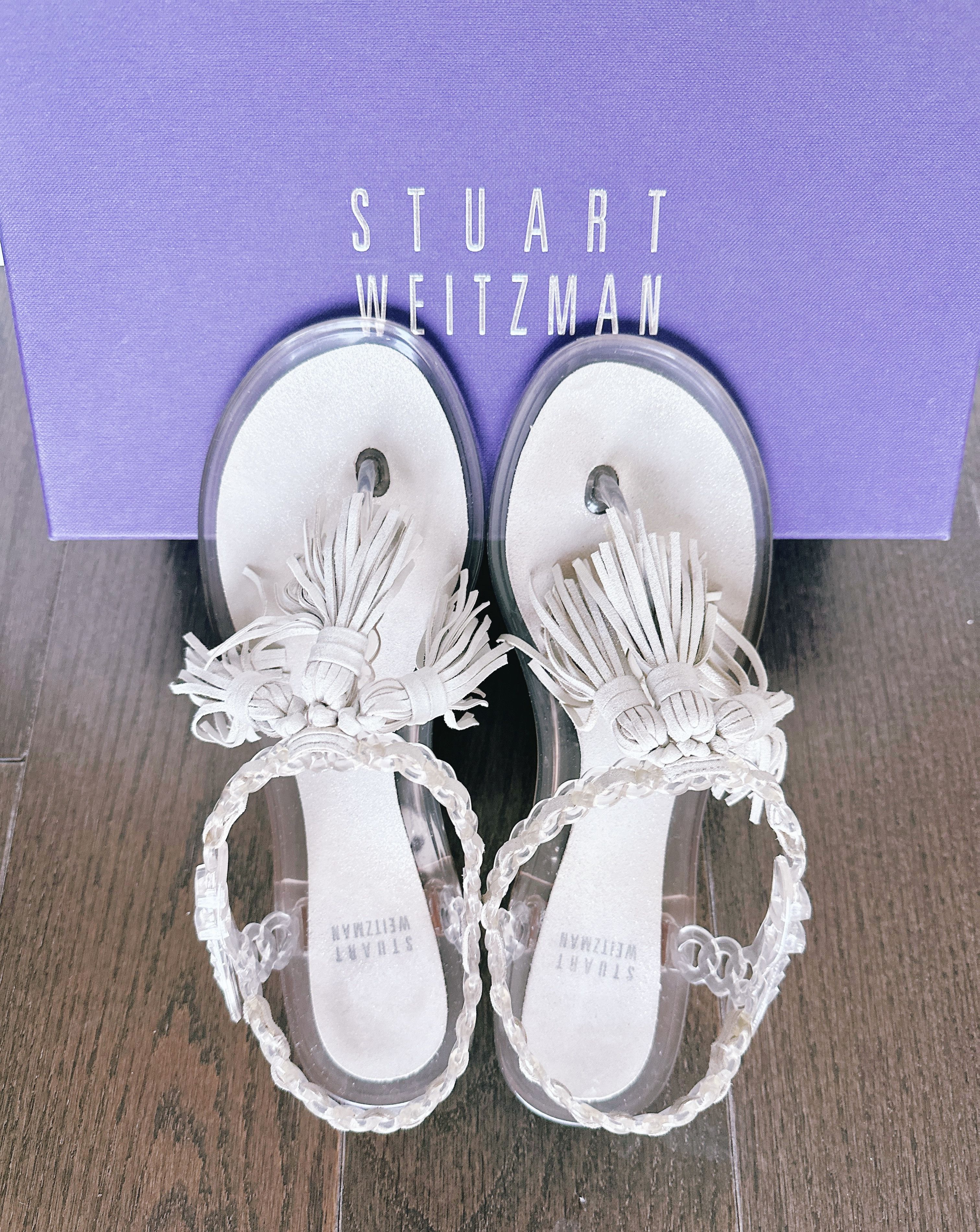 Stuart Weitzman Stuart Weitzman Flat Getali Jelly Tassel Thong Sandals Size US 8 / IT 38 - 2 Thumbnail