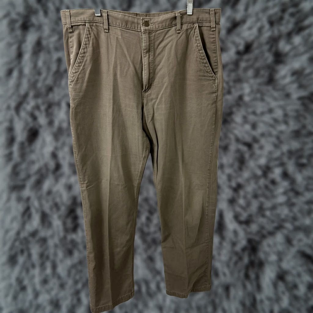 Carhartt VINTAGE Carhartt Work Pants Mens 40x34 Tan Relaxed Fit Canvas YKK Khaki Trousers Size US 40 / EU 56 - 1 Thumbnail