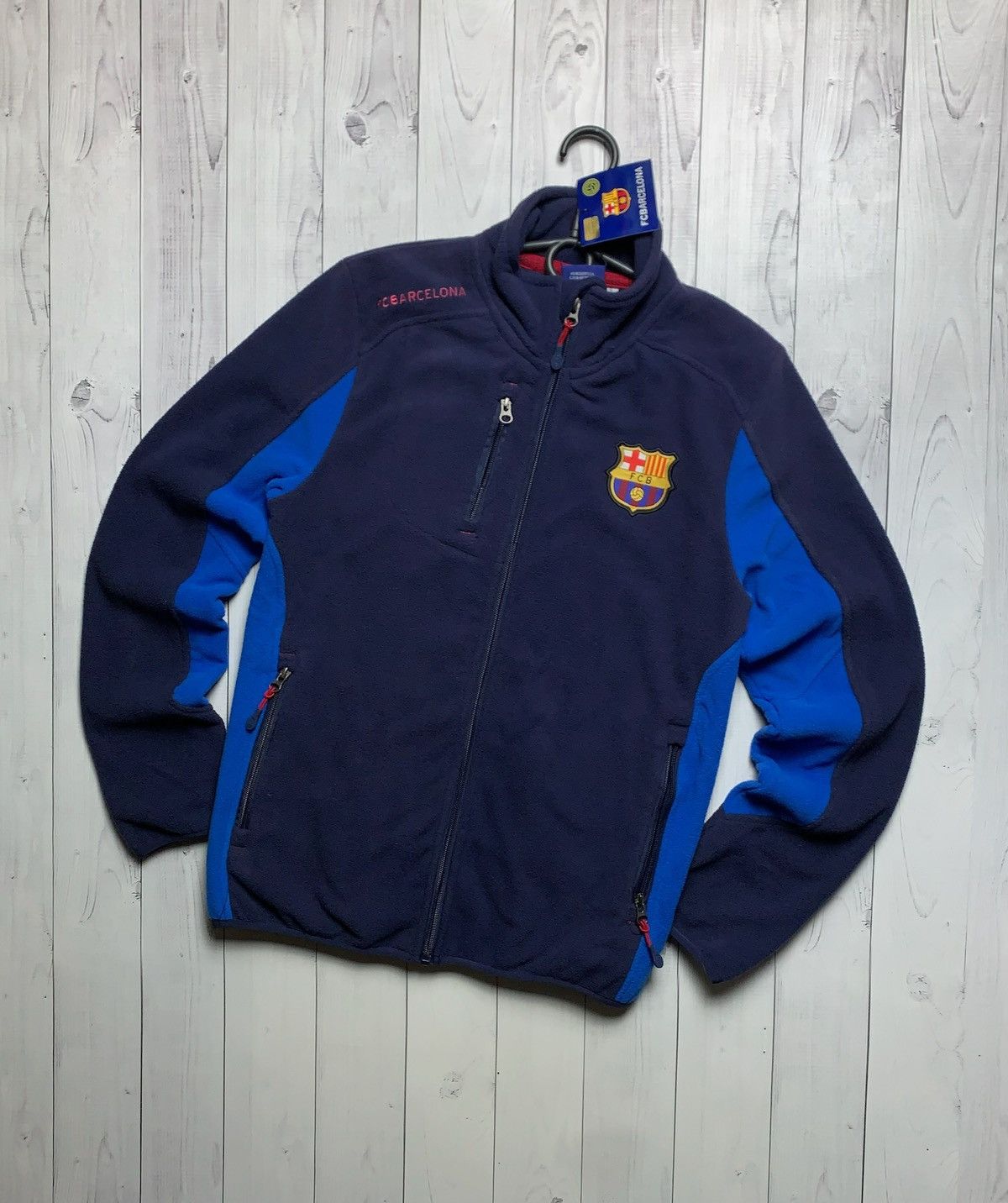 Vintage Barcelona soccer fleece jacket size S logo Size US S / EU 44-46 / 1 - 1 Thumbnail