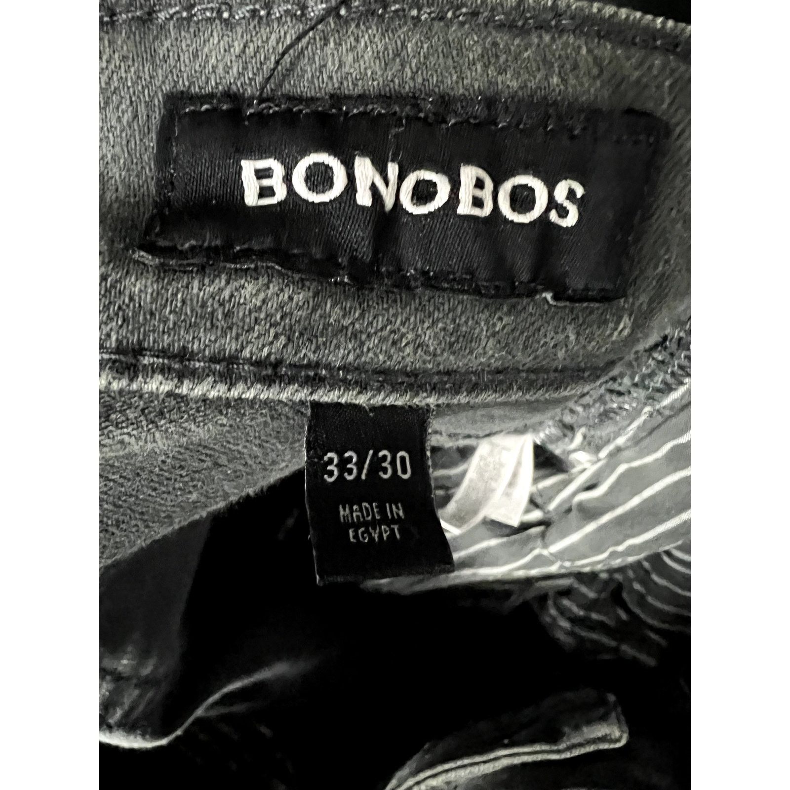 Bonobos Men's Bonobos Gray Denim Jeans Slim Straight Casual 33x30 Size US 33 - 5 Thumbnail