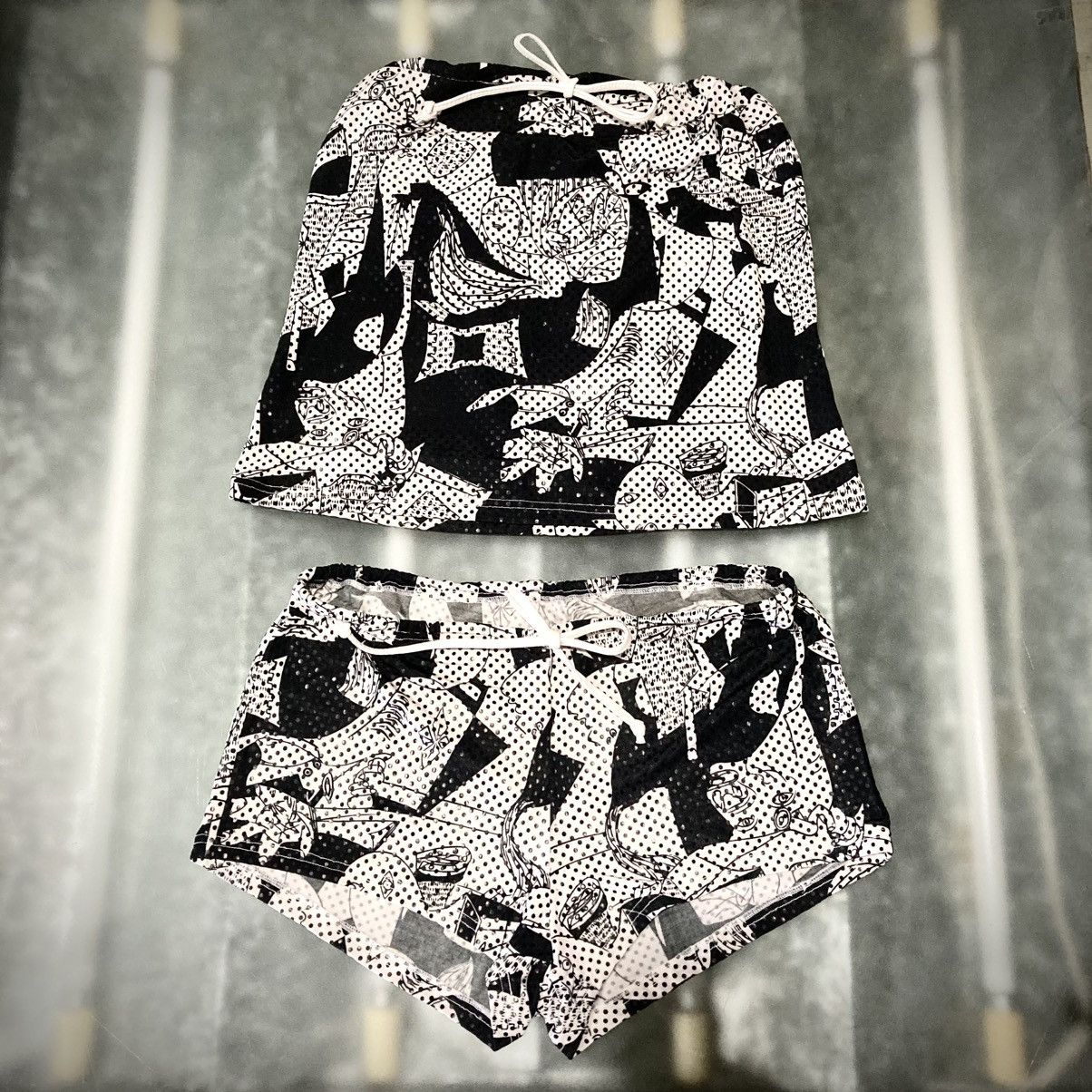 Japanese Brand 2000s Runway Archive Micro Shorts Set-Up Size S / US 4 / IT 40 - 11 Thumbnail