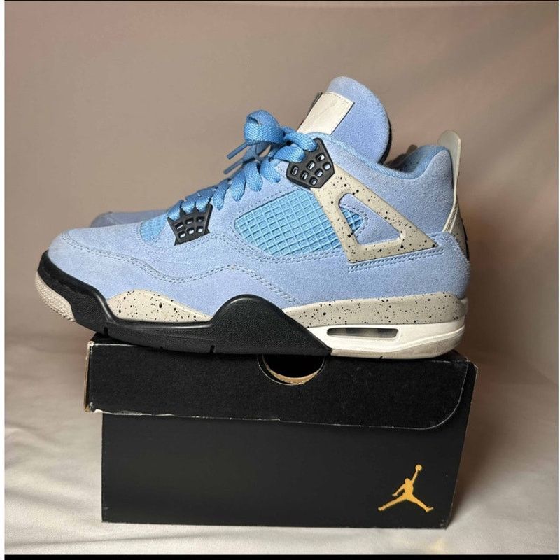 Jordan Brand × Nike Size 7.5 Nike Air Jordan 4 Retro University Blue Men's Shoes Size US 7.5 / EU 40-41 - 8 Thumbnail