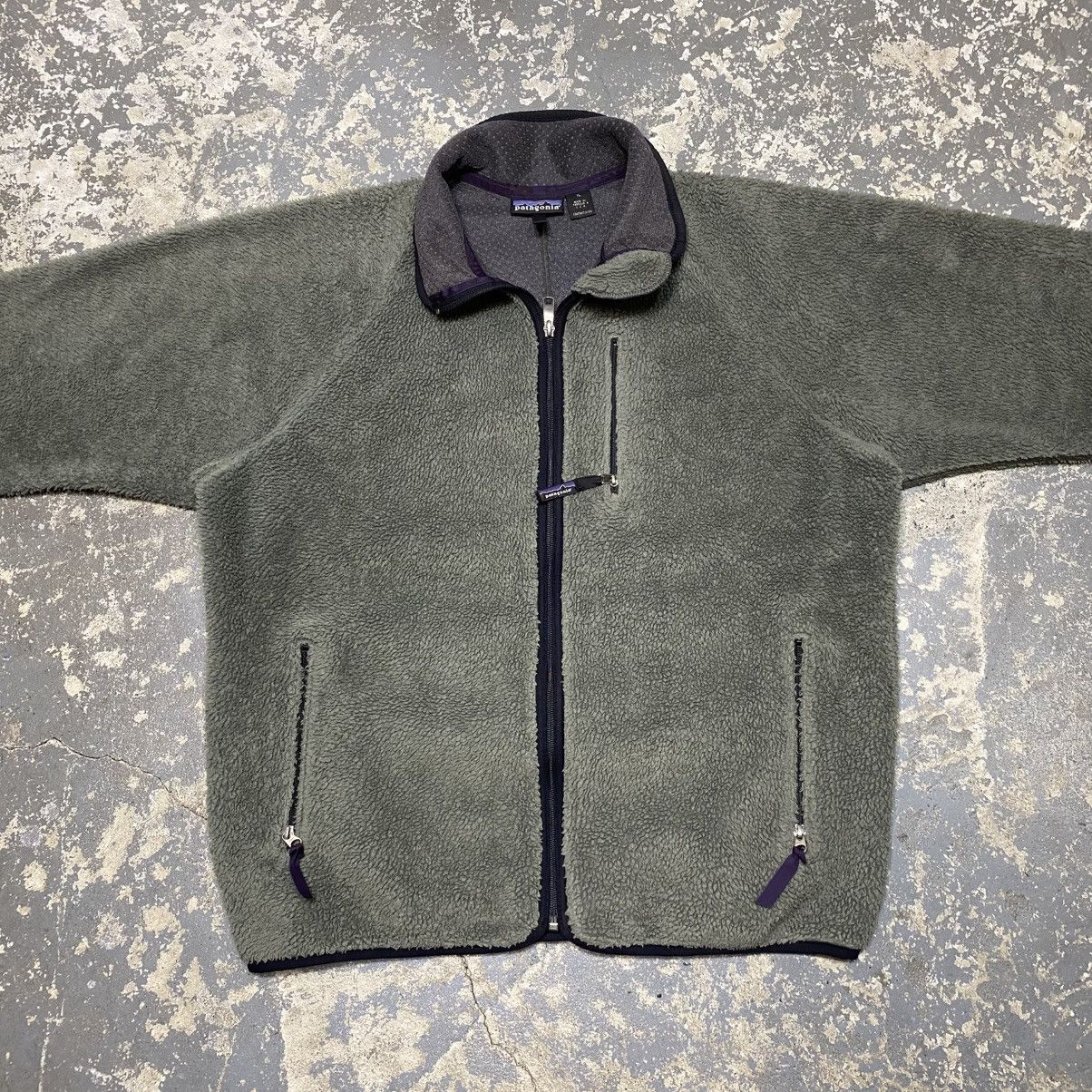 Patagonia × Vintage Vintage Patagonia Deep Pile Retro X Zip Up Fleece Sweater Size US XL / EU 56 / 4 - 3 Thumbnail