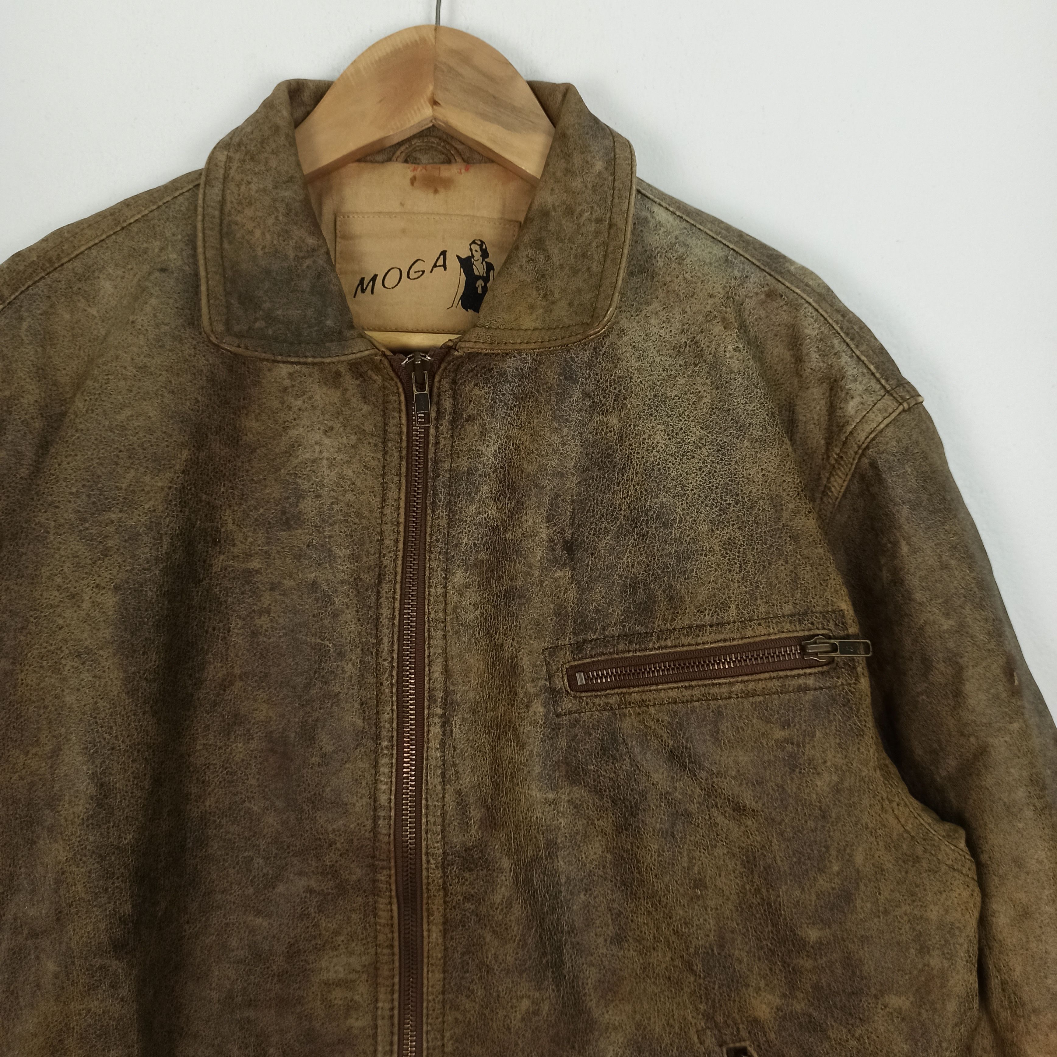BIGI Vintage Moga Bigi Leather Biker Jacket Japanese #grailsale Size US M / EU 48-50 / 2 - 4 Thumbnail