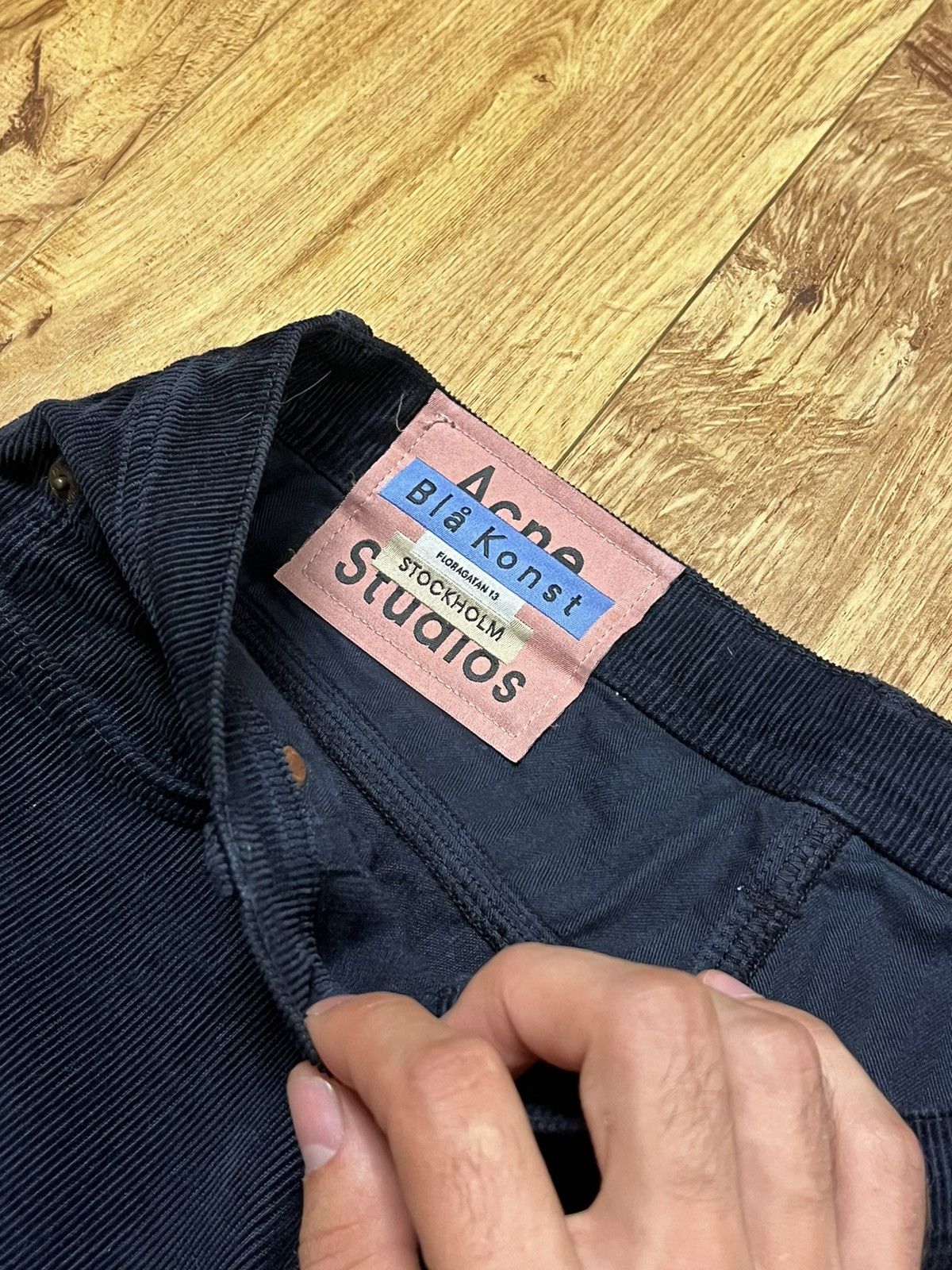 Acne Studios Acne Studios Corduroy Blue Straight Denim Size US 30 / EU 46 - 2 Thumbnail
