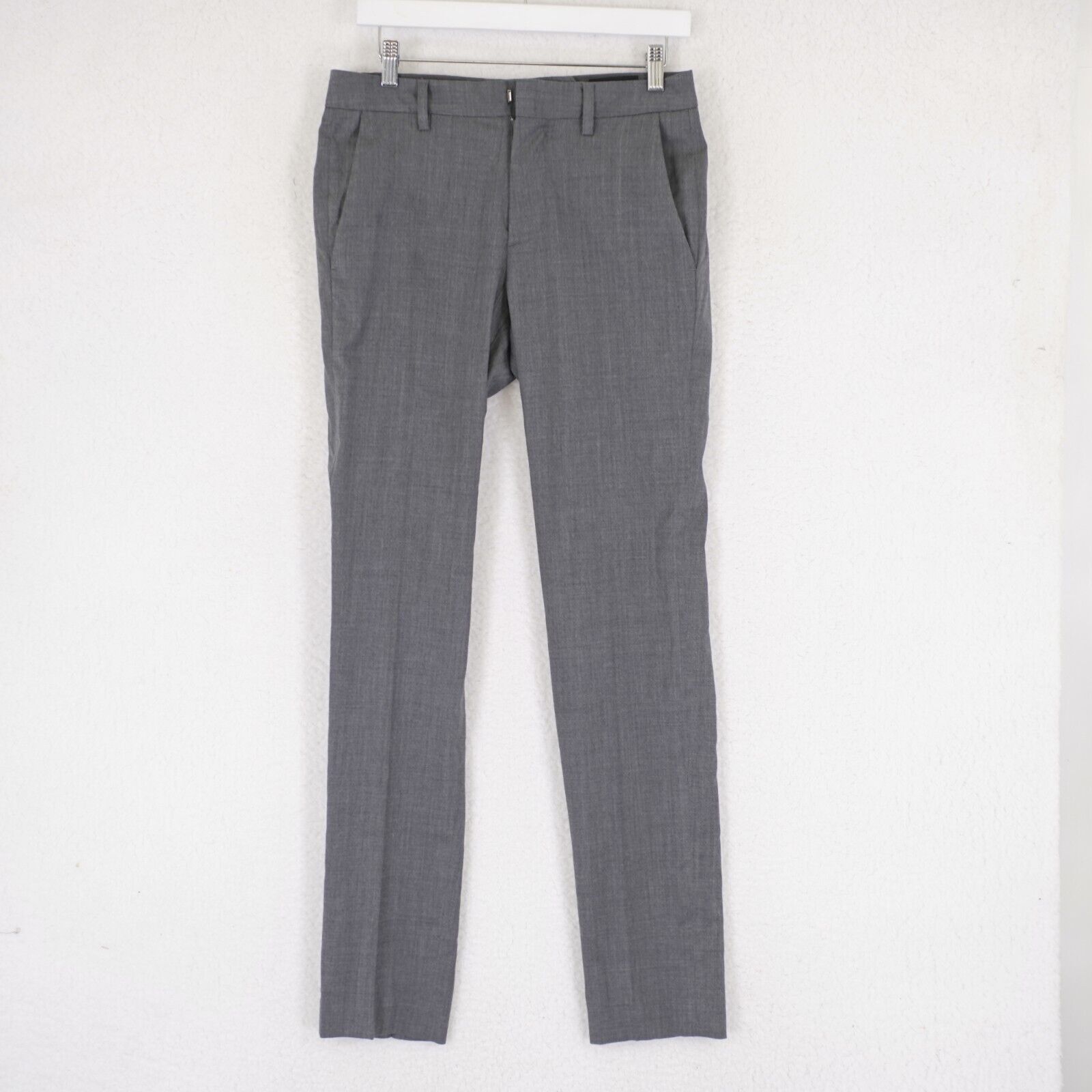 Bonobos DAMAGED Bonobos Slim Fit Wool Gray Dress Pants 28/33 Size 28 Size 28" / US 6 / IT 42 - 1 Thumbnail