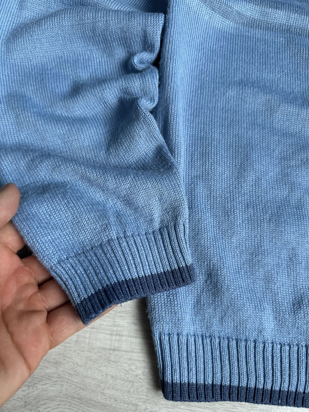 Vintage × Yves Saint Laurent Vintage Sweater YSL Yves Saint Lauren Big Centre Logo Size US XXL / EU 58 / 5 - 2 Thumbnail