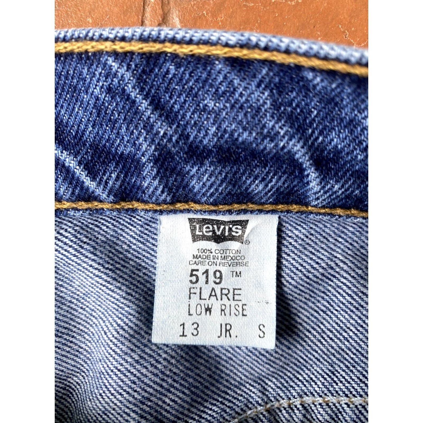 Levi's VINTAGE Levi's 519 Jeans Womens Juniors 13 Blue Denim Flared 90s Y2K 519 Model Girls Mens? Size 34" / US 12 / IT 48 - 2 Thumbnail