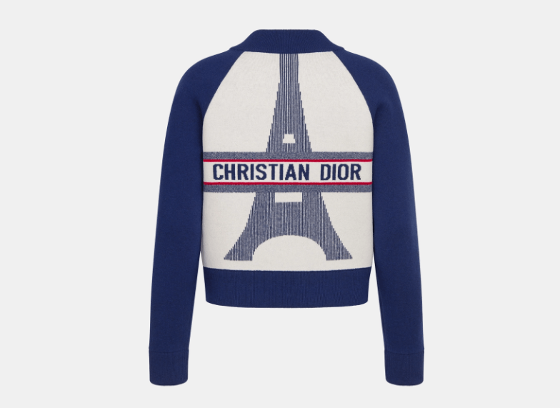 Dior o1w1db11225 454V50 Bomber Jacket in Navy Blue/White Size XL / US 12-14 / IT 48-50 - 2 Thumbnail
