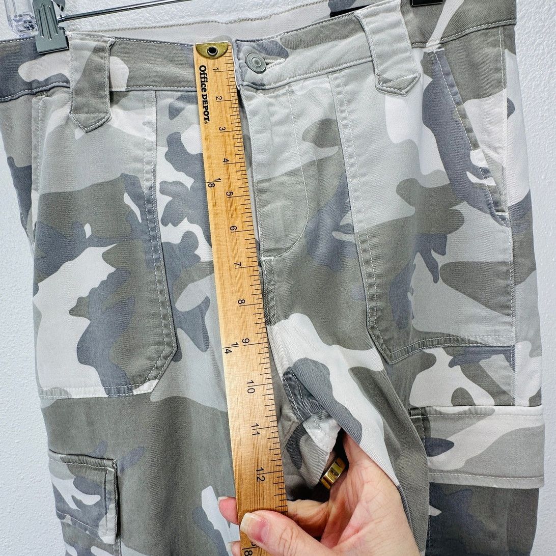 Allsaints Allsaints Tan & Green Camo Nola Cargo Zip Ankle Trouser 29 Size 29" - 18 Thumbnail