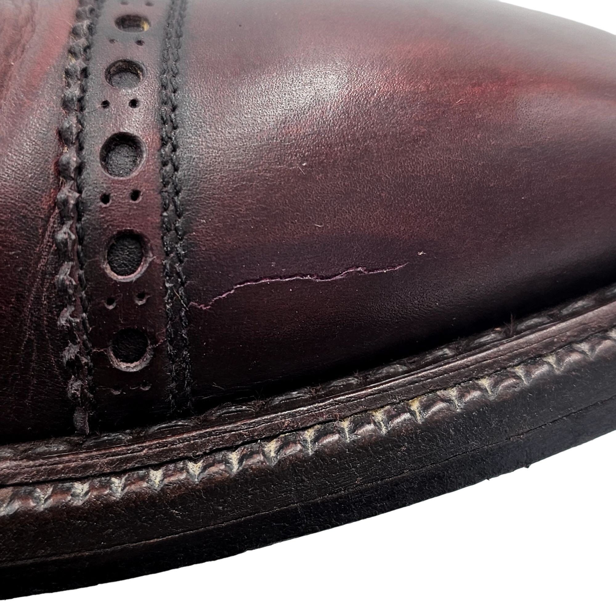 Other Calzoleria Harris Italy Mens 10.5 Burgundy All Leather Dress Size US 10.5 / EU 43-44 - 5 Thumbnail