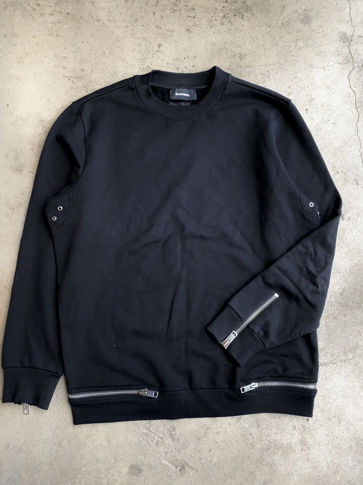 Diesel × Japanese Brand 2024 Diesel multi zip opium avantgarde sweatshirt black Size US L / EU 52-54 / 3 - 2 Thumbnail