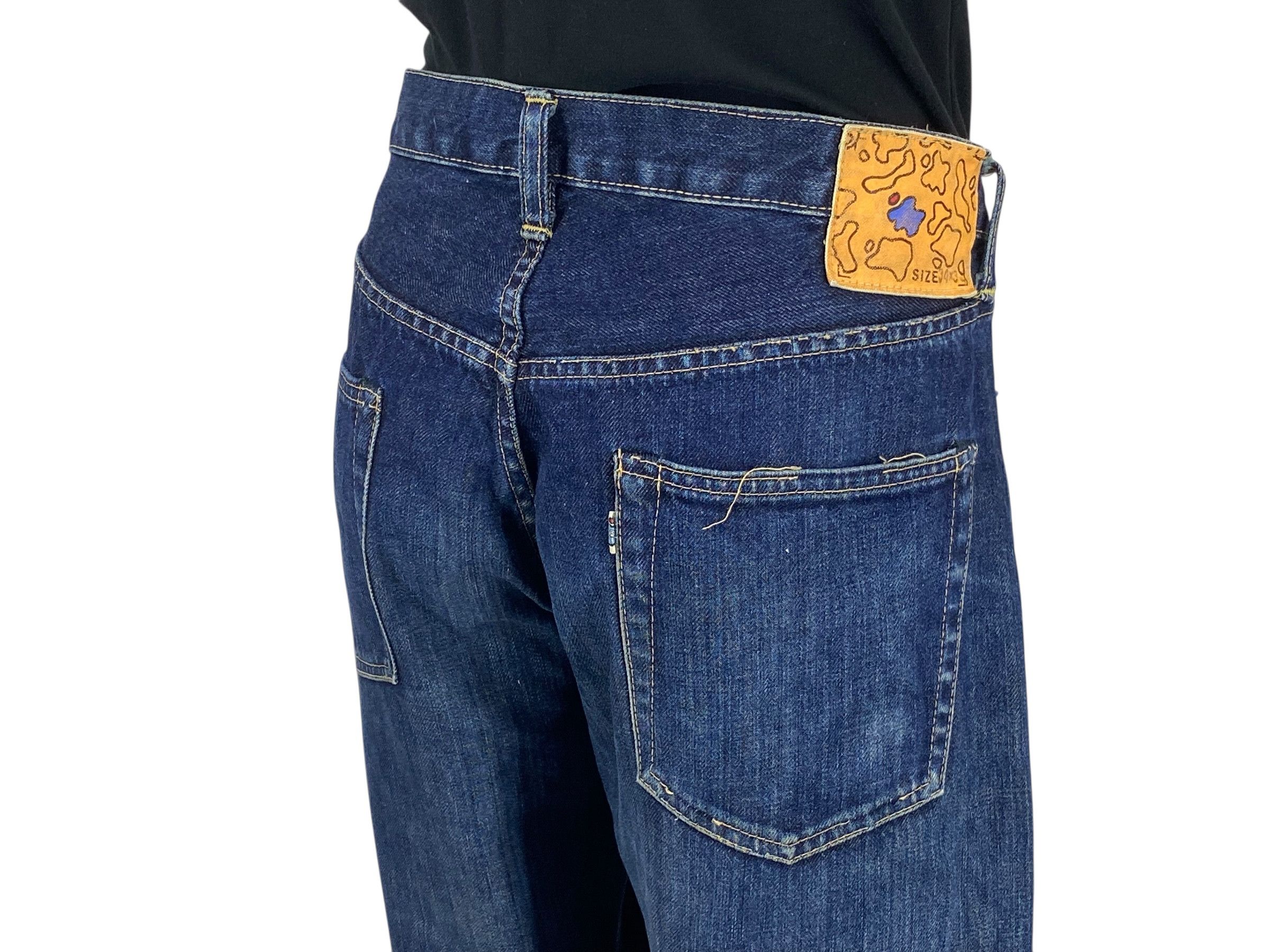 Other Bleach Go Like Selvedge Denim Jeans Baggy Jeans Pants Size US 34 / EU 50 - 6 Thumbnail