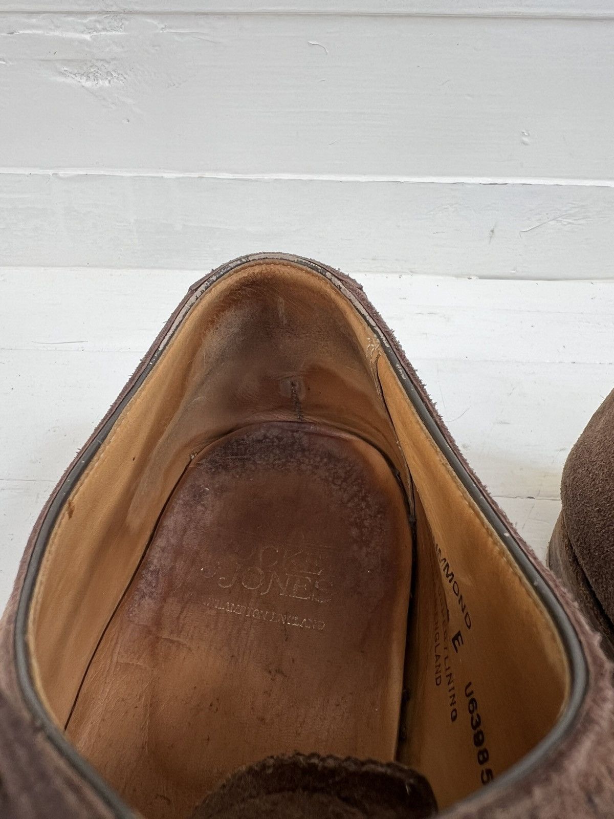 Crockett & Jones Crockett & Jones DRUMMOND Brown Suede Leather Dress Shoes Size US 10.5 / EU 43-44 - 12 Thumbnail