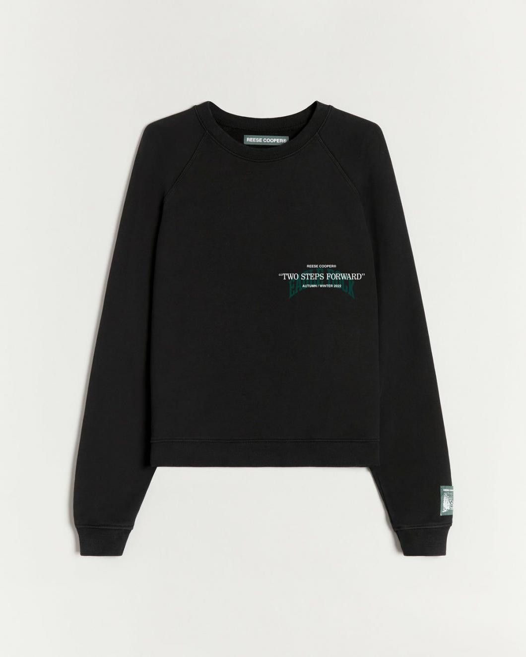 image of Reese Cooper O1Mle0424 Crewneck Sweatshirt In Black, Men's (Size Small)